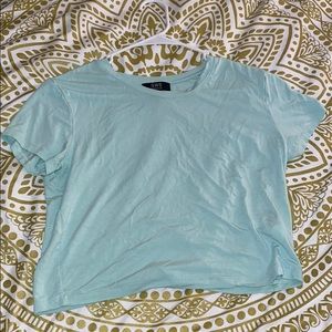 Green crop top